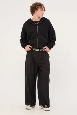 Desolate Tailored Trouser Black Pinstripe