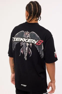 Devil Jin Graffiti Oversize Super Heavy Tee Black
