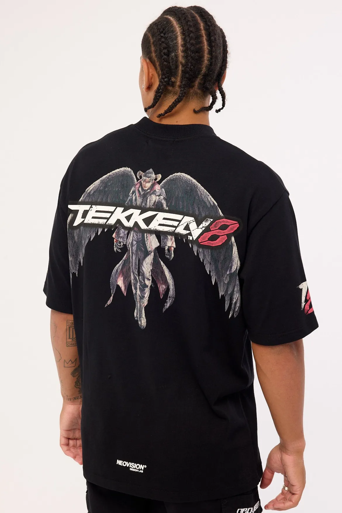 Devil Jin Graffiti Oversize Super Heavy Tee Black