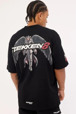 Devil Jin Graffiti Oversize Super Heavy Tee Black
