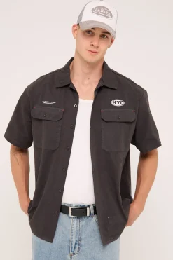 Dig It Short Sleeve Work Shirt Dark Charcoal