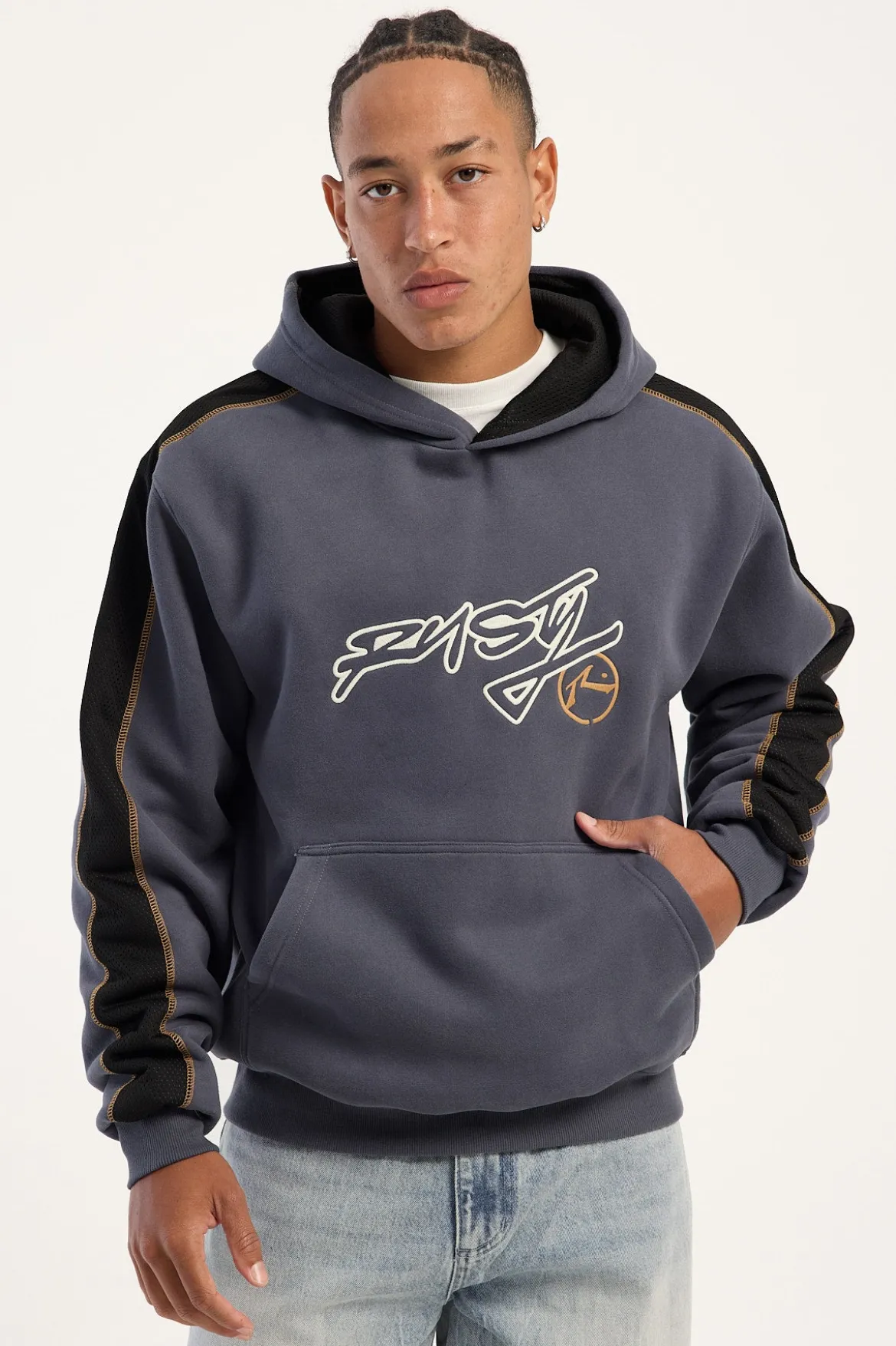 Dine N Dash Hooded Fleece Steel