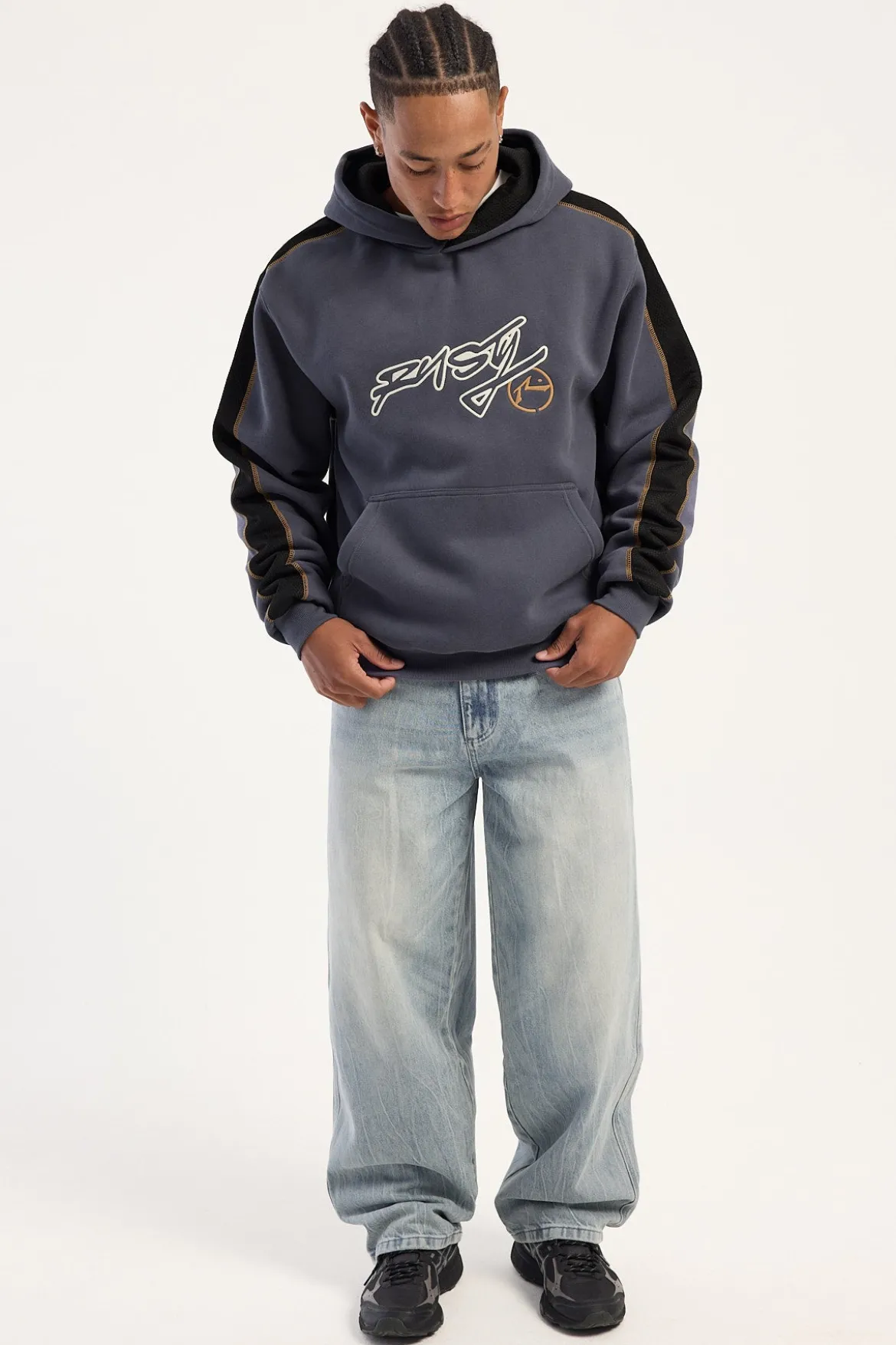 Dine N Dash Hooded Fleece Steel