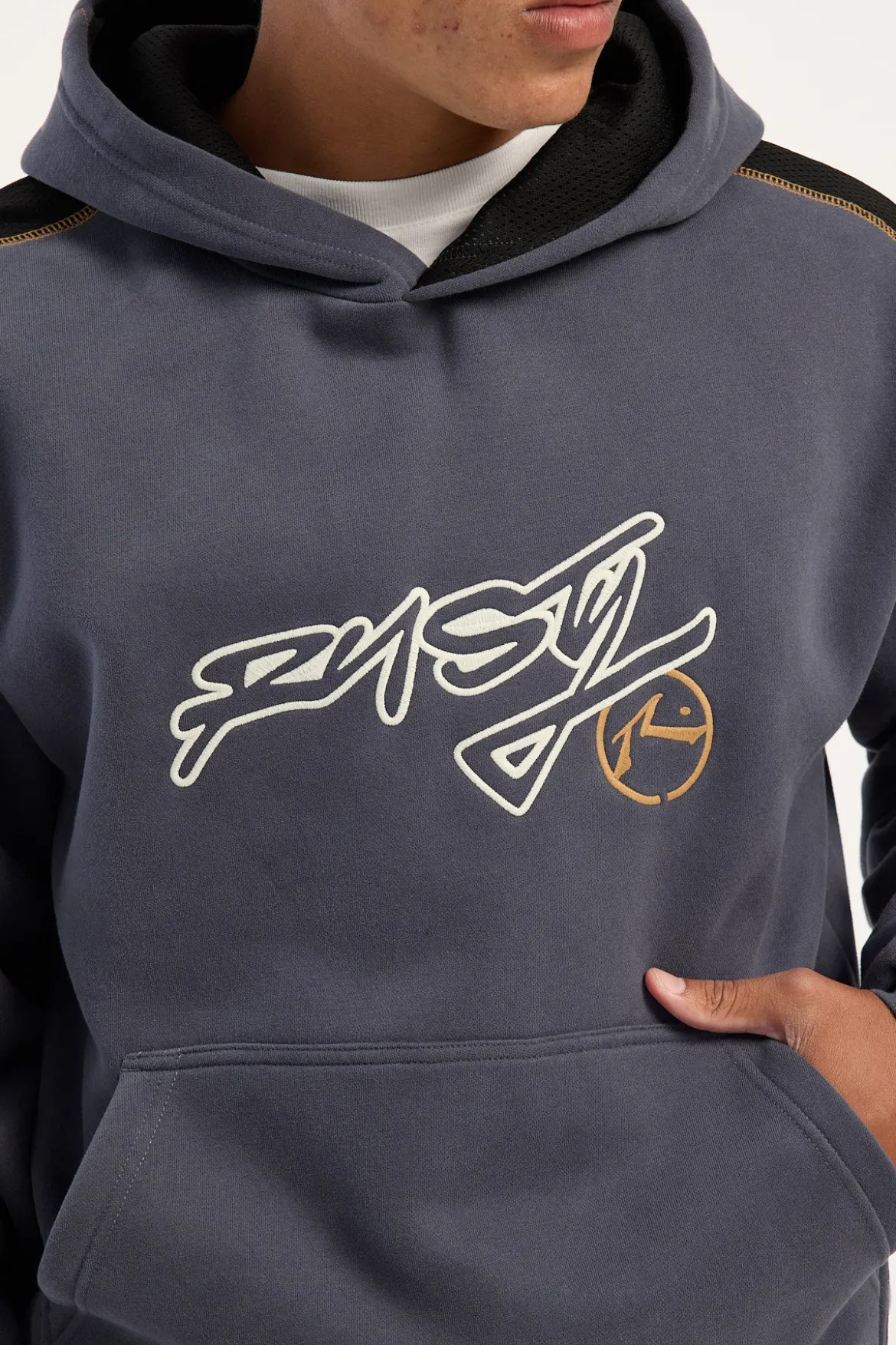 Dine N Dash Hooded Fleece Steel