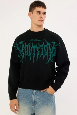 Dire Knit Sweater Black