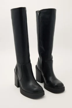 Direction PU Boot Black