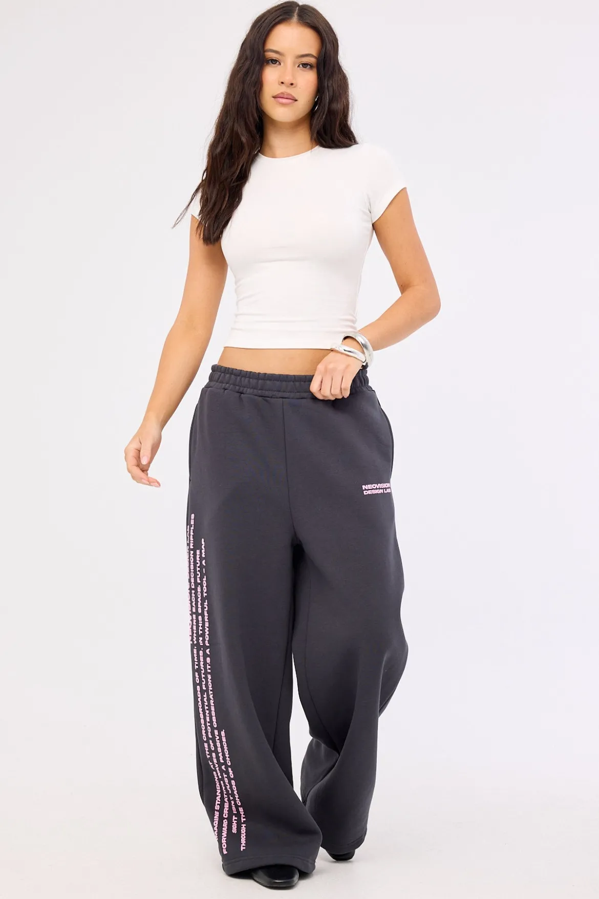 Distopia Straight Leg Trackpant Sunfade Black