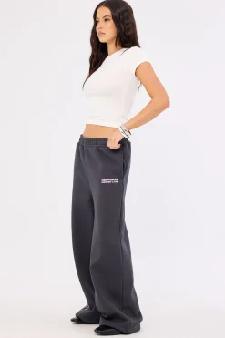 Distopia Straight Leg Trackpant Sunfade Black