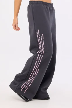 Distopia Straight Leg Trackpant Sunfade Black