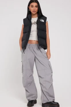 Distorted Dimension Parachute Pant Grey