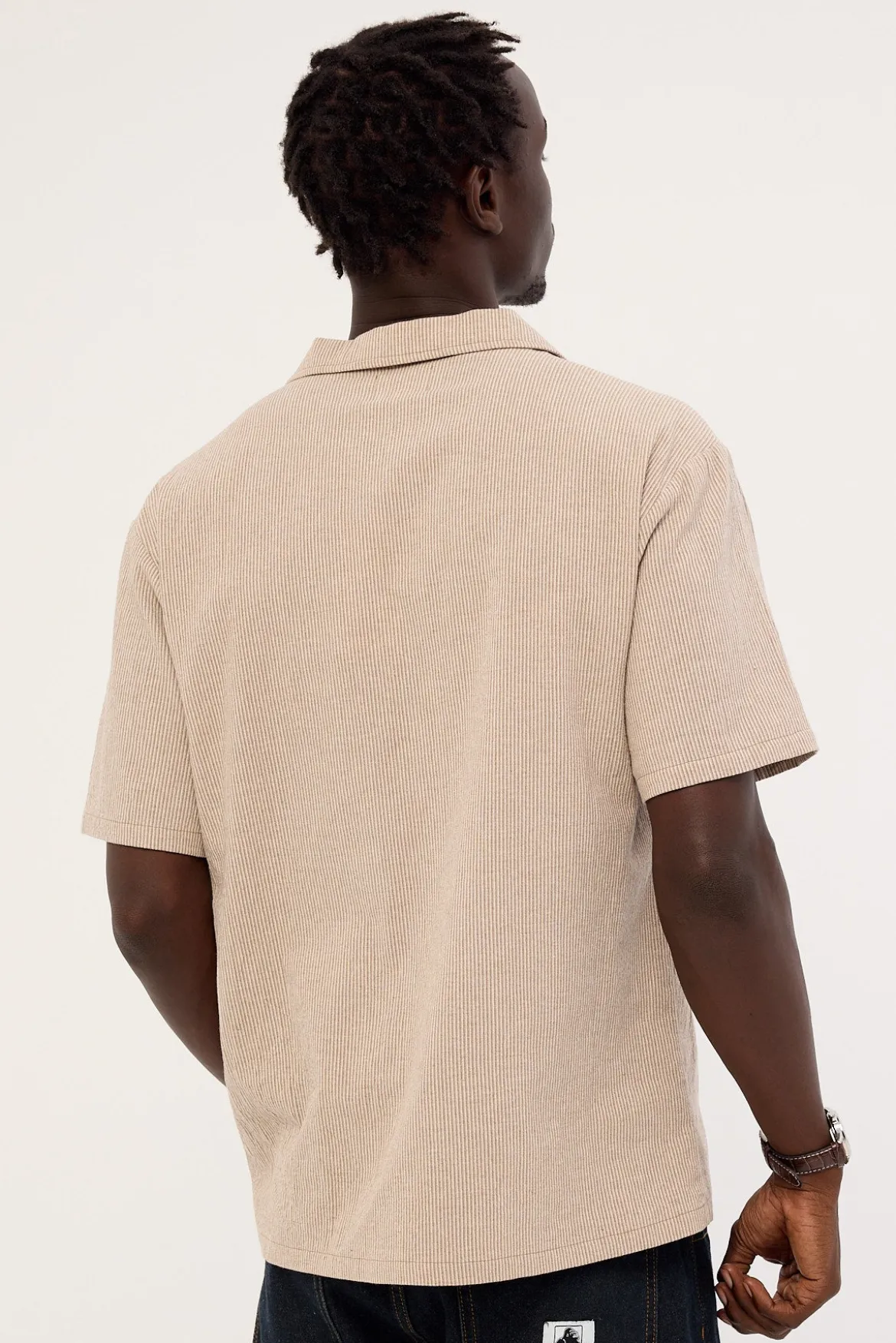 District Boxy Resort Shirt Oat