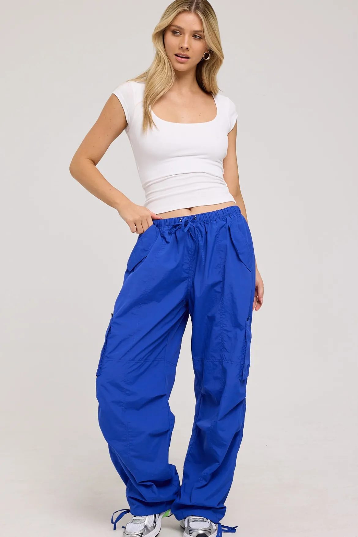 Divided Dimension Parachute Pant Cobalt Blue