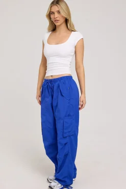 Divided Dimension Parachute Pant Cobalt Blue