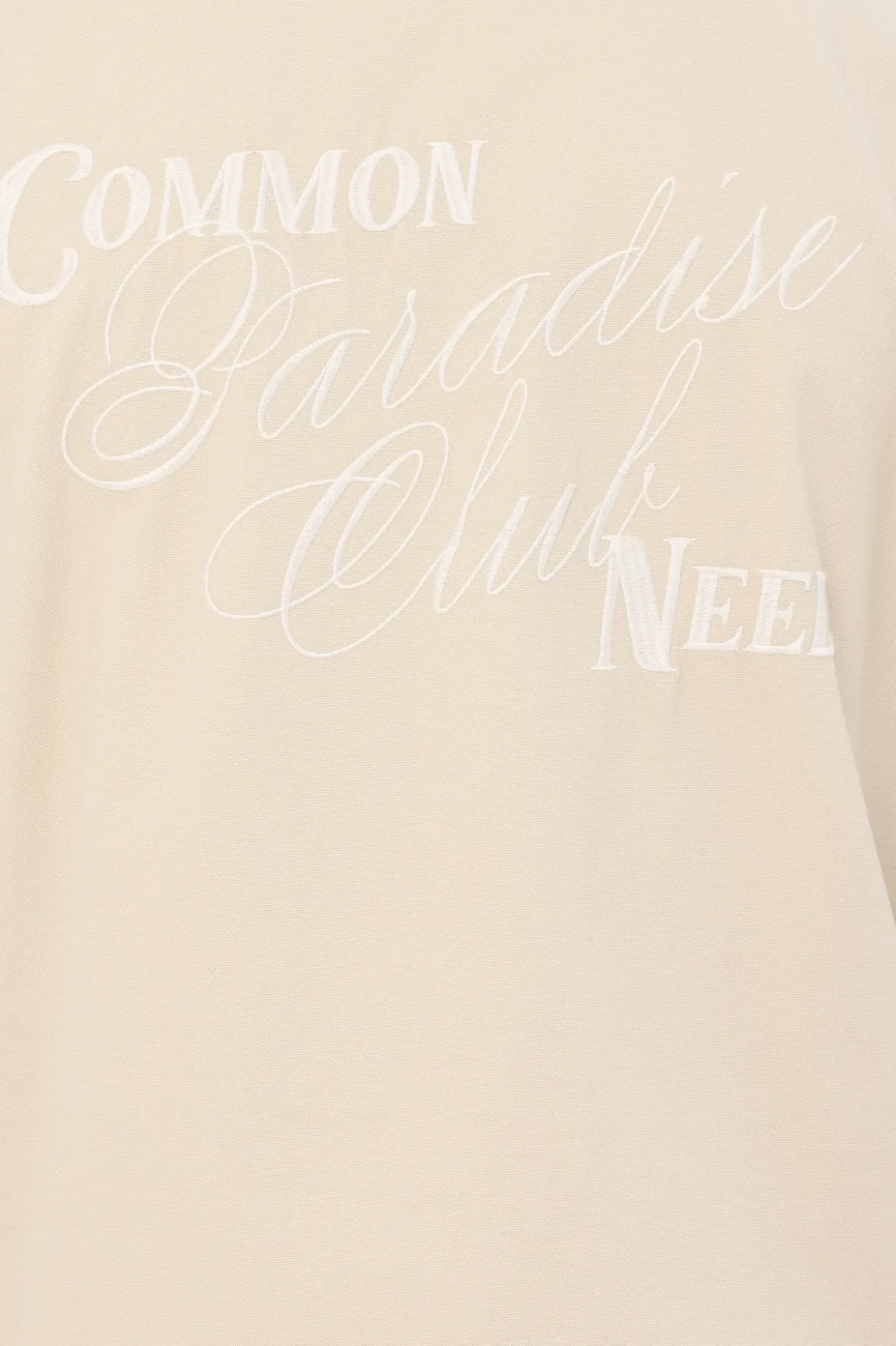 Divine Boxy Cropped Resort Shirt Dove Grey