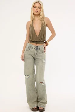 DIY Wendy Low Rise Wide Leg Jean Dirty Dawg
