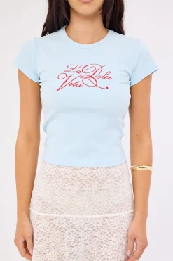Dolce Fitted Tee Blue