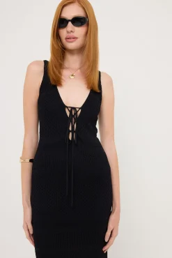 Dolcetto Knit Maxi Dress Black