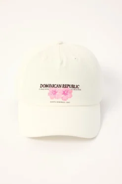 Dominica Republic Cap White
