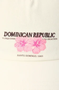 Dominica Republic Cap White