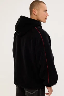 Dominion Hooded Sherpa Jacket Black