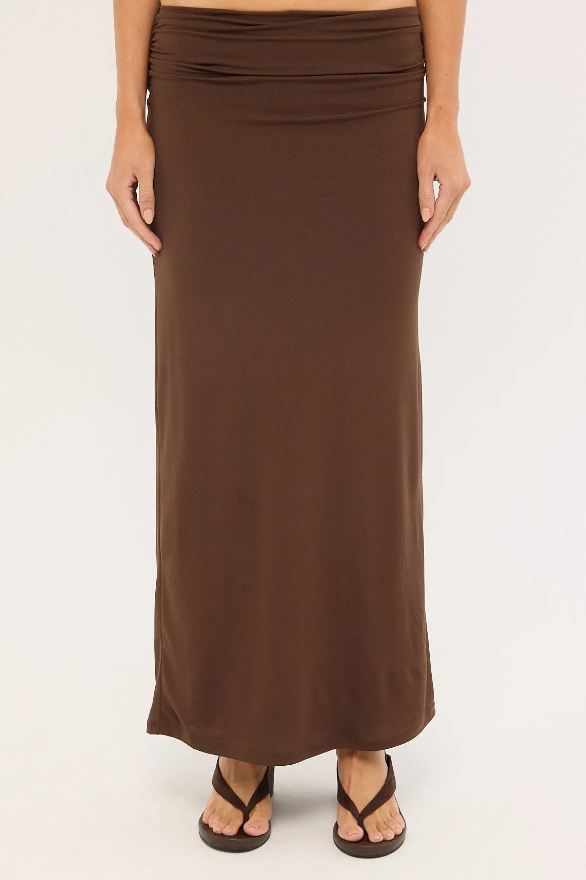 Dorian Maxi Skirt Brown