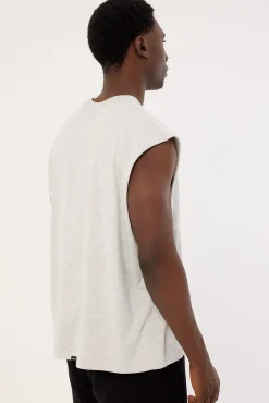 Double Down Embro Box Fit Oversize Short Muscle Tee Grey