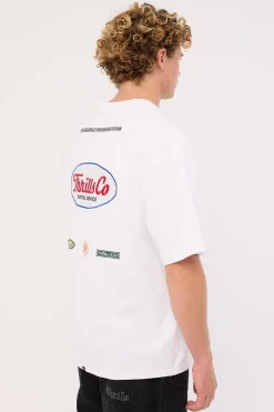Double Time Box Fit Oversize Tee White
