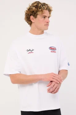 Double Time Box Fit Oversize Tee White