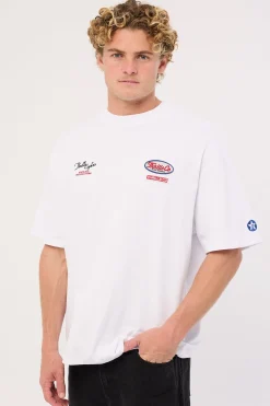 Double Time Box Fit Oversize Tee White