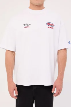 Double Time Box Fit Oversize Tee White