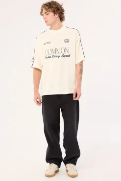 Doubles Heavyweight Easy Tee Ecru