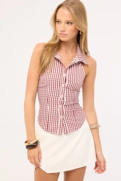 Dove Tailored Split Skort Cream