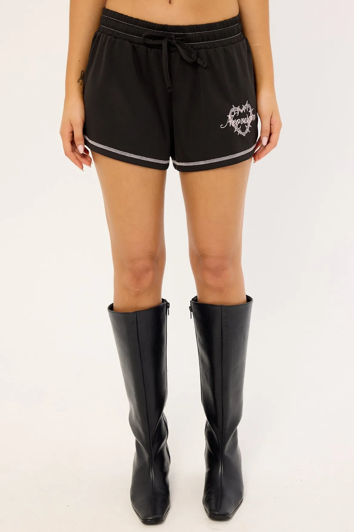 Drafted Drawcord Mini Short Black