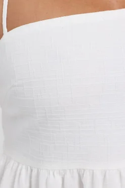 Dreaming Halter Mini Dress White