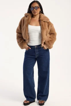 Drita Faux Fur Camel