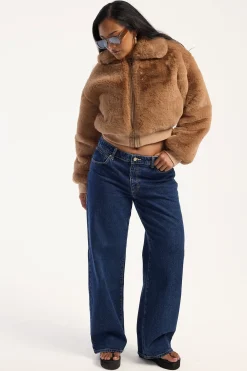Drita Faux Fur Camel
