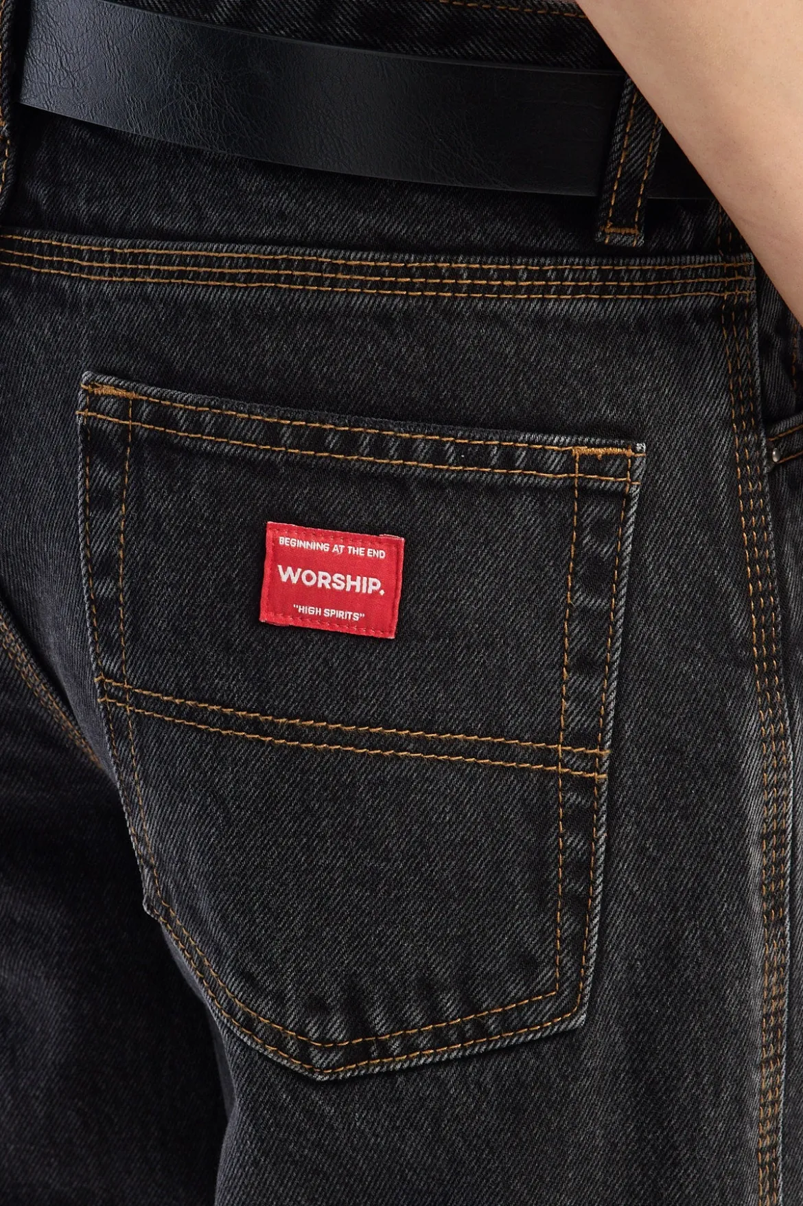 Drop Kick Flare Jean Black Rinse