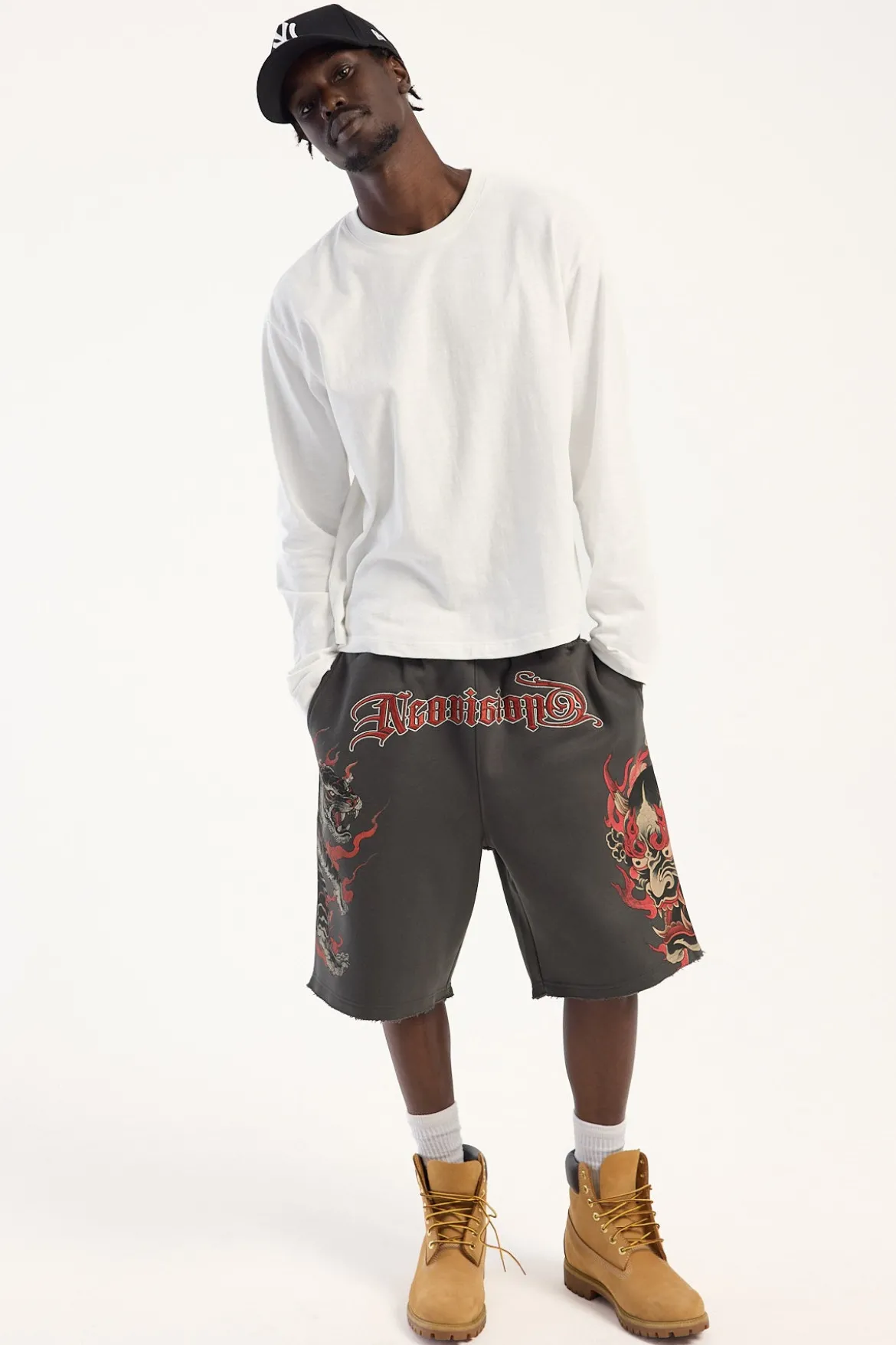 Duality Baggy Sweat Short Asphalt