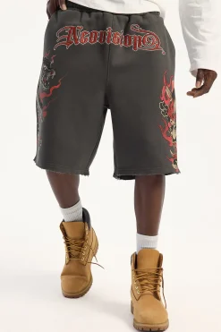 Duality Baggy Sweat Short Asphalt