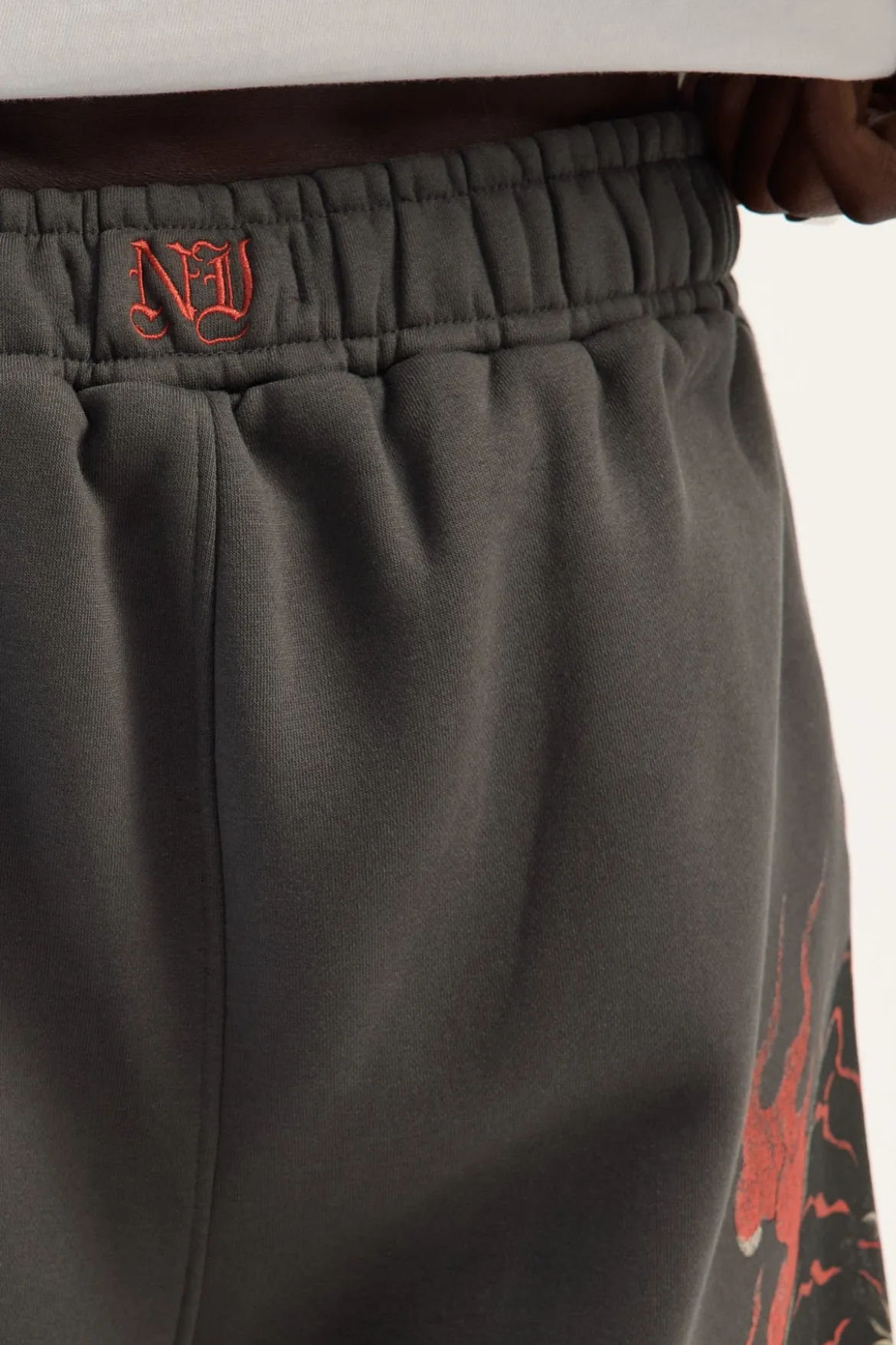 Duality Baggy Sweat Short Asphalt