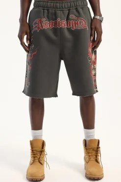 Duality Baggy Sweat Short Asphalt