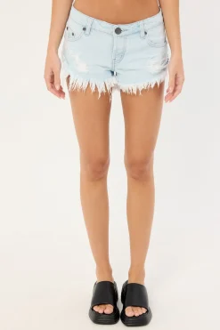 Dukes Low Waist Mini Denim Shorts Xanthe