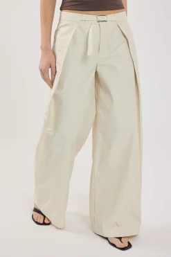 Duo Wrap Mid Rise Pant STONE