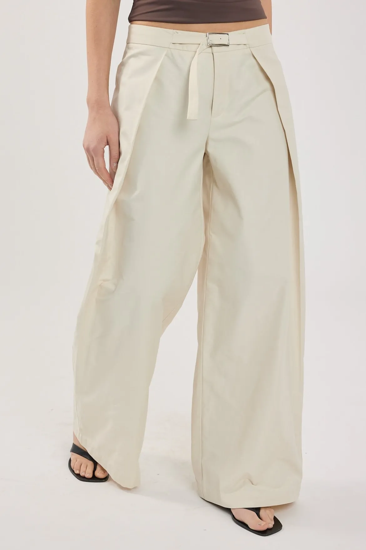 Duo Wrap Mid Rise Pant STONE