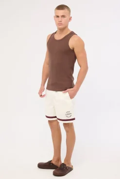 Dynasty Elastic Waist Short Ecru