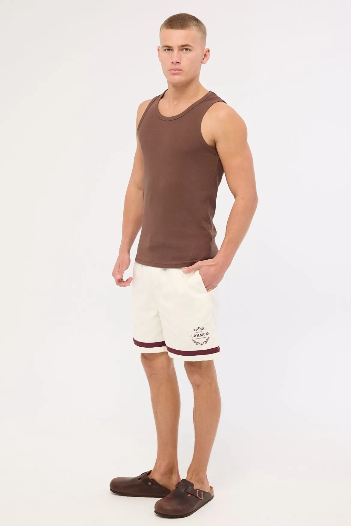 Dynasty Elastic Waist Short Ecru