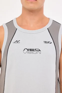 Echelon Loose Singlet Tank Grey