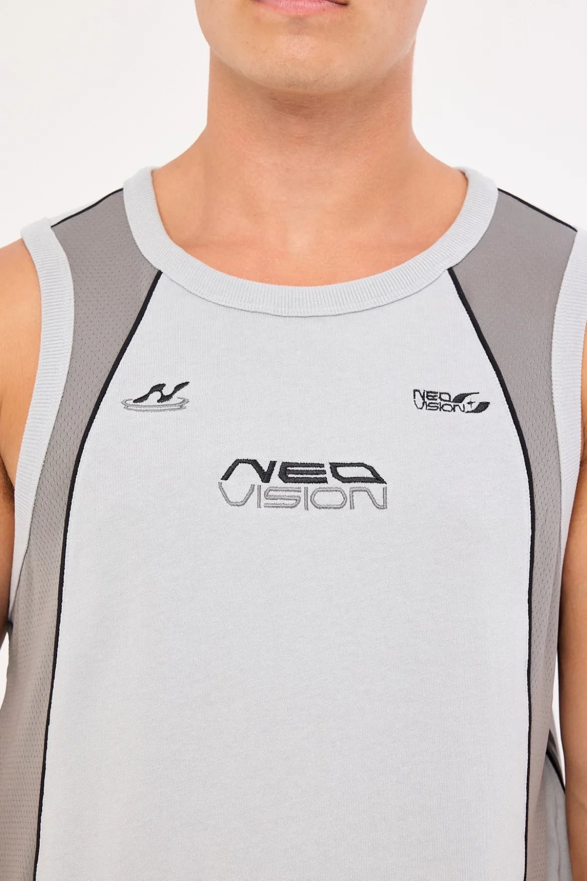 Echelon Loose Singlet Tank Grey