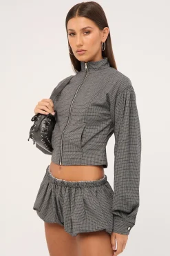 Eclipse Mini Short Onyx Plaid