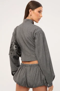 Eclipse Mini Short Onyx Plaid